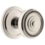 Grandeur Circulaire Solid Brass Rose Passage Door Knob Set with Soleil Knob and 2-3/4" Backset Polished Nickel