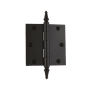 Grandeur 3.5 x 3.5 Inch Plain Bearing Square Corner Mortise Door Hinge with Steeple Finial - Single Hinge Timeless Bronze