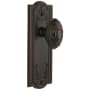 Grandeur Parthenon Solid Brass Rose Passage Door Knob Set with Grande Victorian Knob and 2-3/4" Backset Timeless Bronze