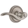 Grandeur Soleil Solid Brass Right Handed Passage Door Lever Set with Bellagio Lever and 2-3/4" Backset Satin Nickel
