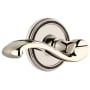 Grandeur Soleil Solid Brass Right Handed Passage Door Lever Set with Portofino Lever and 2-3/4" Backset Polished Nickel
