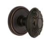 Grandeur Soleil Solid Brass Passage Door Knob Set with Grande Victorian Knob and 2-3/4" Backset Timeless Bronze