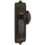Grandeur Windsor Solid Brass Rose Passage Door Knob Set with Eden Prairie Knob and 2-3/4" Backset Timeless Bronze