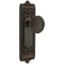 Grandeur Windsor Solid Brass Rose Passage Door Knob Set with Soleil Knob and 2-3/4" Backset Timeless Bronze
