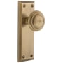 Grandeur Fifth Avenue Solid Brass Privacy Door Knob Set with Circulaire Knob and 2-3/4" Backset Vintage Brass