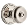 Grandeur Georgetown Solid Brass Rose Privacy Door Knob Set with Bouton Knob and 2-3/4" Backset Polished Nickel