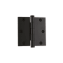 Grandeur 3.5 x 3.5 Inch Plain Bearing Square Corner Mortise Door Hinge with Button Finial - Single Hinge Timeless Bronze