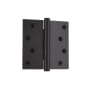 Grandeur 4 x 4 Inch Plain Bearing Square Corner Mortise Door Hinge with Button Finial - Single Hinge Timeless Bronze