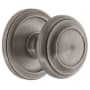 Grandeur Circulaire Solid Brass Rose Privacy Door Knob Set with Circulaire Knob and 2-3/4" Backset Antique Pewter