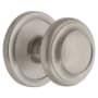 Grandeur Circulaire Solid Brass Rose Privacy Door Knob Set with Circulaire Knob and 2-3/4" Backset Satin Nickel