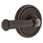Grandeur Soleil Solid Brass Right Handed Passage Door Lever Set with Georgetown Lever and 2-3/4" Backset Timeless Bronze