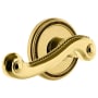 Grandeur Soleil Solid Brass Left Handed Passage Door Lever Set with Newport Lever and 2-3/8" Backset Lifetime Brass