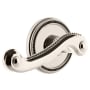 Grandeur Soleil Solid Brass Left Handed Passage Door Lever Set with Newport Lever and 2-3/8" Backset Polished Nickel