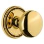 Grandeur Soleil Solid Brass Privacy Door Knob Set with Fifth Avenue Knob and 2-3/8" Backset Lifetime Brass