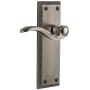 Grandeur Fifth Avenue Solid Brass Non-Turning Two-Sided Dummy Set with Bellagio Lever Antique Pewter