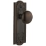 Grandeur Parthenon Solid Brass Rose Single Dummy Door Knob with Fifth Avenue Knob Timeless Bronze