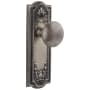 Grandeur Parthenon Solid Brass Rose Single Dummy Door Knob with Fifth Avenue Knob Antique Pewter
