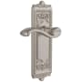 Grandeur Windsor Solid Brass Rose Right Handed Single Dummy Door Lever with Portofino Lever Satin Nickel