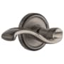 Grandeur Georgetown Solid Brass Rose Right Handed Single Dummy Lever with Portofino Lever Antique Pewter