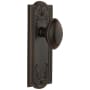 Grandeur Parthenon Solid Brass Rose Passage Door Knob Set with Eden Prairie Knob and 2-3/8" Backset Timeless Bronze