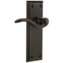 Grandeur Fifth Avenue Solid Brass Left Handed Non-Turning One-Sided Dummy with Bellagio Lever Timeless Bronze