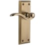 Grandeur Fifth Avenue Solid Brass Left Handed Non-Turning One-Sided Dummy with Bellagio Lever Vintage Brass