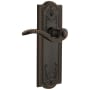 Grandeur Parthenon Solid Brass Rose Left Handed Single Dummy Lever with Bellagio Lever Timeless Bronze