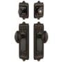 Grandeur Windsor Solid Brass Single Cylinder Keyed Entry Knobset and Deadbolt Combo Pack with Eden Prairie Knob and 2-3/8" Backset Timeless Bronze