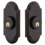 Grandeur Arc Solid Brass Double Cylinder Deadbolt with 2-3/4" Backset Timeless Bronze