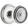 Grandeur Soleil Solid Brass Non-Turning One-Sided Dummy Door Knob with Georgetown Trim from the Concealed Screw Collection Bright Chrome
