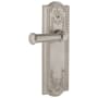 Grandeur Parthenon Solid Brass Rose Left Handed Single Dummy Lever with Georgetown Lever Satin Nickel