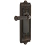 Grandeur Windsor Solid Brass Rose Left Handed Single Dummy Door Lever with Georgetown Lever Timeless Bronze