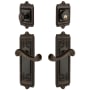 Grandeur Windsor Solid Brass Right Handed Single Cylinder Keyed Entry Leverset and Deadbolt Combo Pack with Newport Lever and 2-3/8" Backset Timeless Bronze