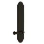 Grandeur Arc Solid Brass Tall Plate Rose Right Handed Passage Door Lever Set with Georgetown Lever and 2-3/4" Backset Timeless Bronze