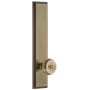 Grandeur Carre Solid Brass Tall Plate Rose Single Dummy Door Knob with Bouton Knob Vintage Brass