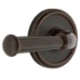 Grandeur Georgetown Solid Brass Left Handed Privacy Set with Georgetown Lever and 2-3/8" Backset Timeless Bronze