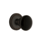 Grandeur Newport Solid Brass Rose Passage Door Knob Set with Coventry Knob and 2-3/8" Backset Timeless Bronze