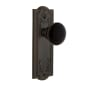 Grandeur Parthenon Solid Brass Rose Passage Door Knob Set with Coventry Knob and 2-3/8" Backset Timeless Bronze