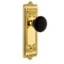 Grandeur Windsor Solid Brass Rose Passage Door Knob Set with Coventry Knob and 2-3/4" Backset Lifetime Brass