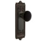 Grandeur Windsor Solid Brass Rose Passage Door Knob Set with Coventry Knob and 2-3/4" Backset Timeless Bronze
