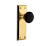 Grandeur Fifth Avenue Solid Brass Rose Single Dummy Door Knob with Coventry Knob Lifetime Brass
