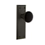 Grandeur Fifth Avenue Solid Brass Rose Single Dummy Door Knob with Coventry Knob Timeless Bronze