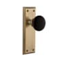 Grandeur Fifth Avenue Solid Brass Rose Single Dummy Door Knob with Coventry Knob Vintage Brass