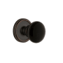 Grandeur Georgetown Solid Brass Rose Privacy Door Knob Set with Coventry Knob and 2-3/4" Backset Timeless Bronze