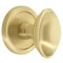 Grandeur Eden Prairie Solid Brass Privacy Door Knob Set with Circulaire Trim from the Concealed Screw Collection - 2-3/8" Backset Satin Brass
