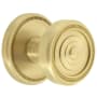 Grandeur Soleil Solid Brass Privacy Door Knob Set with Soleil Trim from the Concealed Screw Collection - 2-3/4" Backset Satin Brass