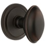 Grandeur Eden Prairie Solid Brass Passage Door Knob Set with Circulaire Trim from the Concealed Screw Collection - 2-3/4" Backset Timeless Bronze