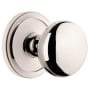 Grandeur Fifth Avenue Solid Brass Passage Door Knob Set with Circulaire Trim from the Concealed Screw Collection - 2-3/4" Backset Polished Nickel