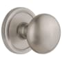 Grandeur Fifth Avenue Solid Brass Privacy Door Knob Set with Circulaire Trim from the Concealed Screw Collection - 2-3/4" Backset Satin Nickel