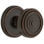 Grandeur Soleil Solid Brass Passage Door Knob Set with Georgetown Trim from the Concealed Screw Collection - 2-3/8" Backset Timeless Bronze
